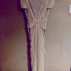 Tadashi Shoji Sequined Evening Dress